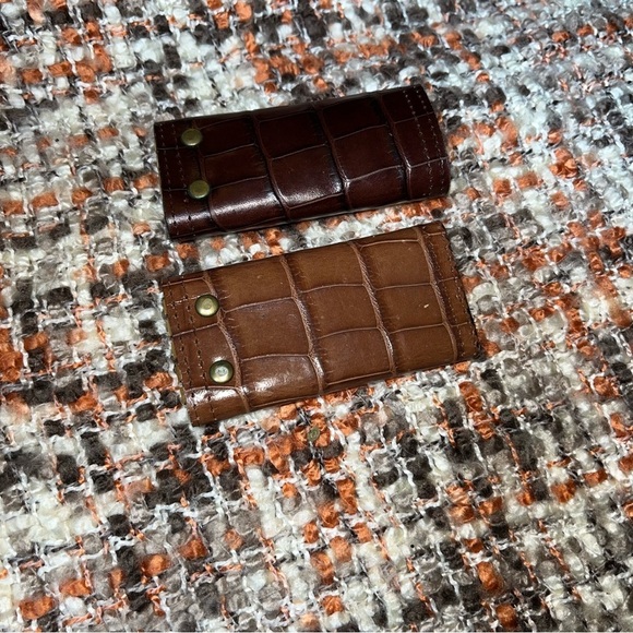 Vera pelle Italy vintage leather key holder keychains lot - Picture 2 of 4